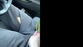 beautiful blue-eyed babe in public quickie car scene