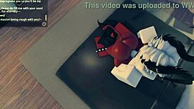 Two demons intensely fuck with big asses in condo