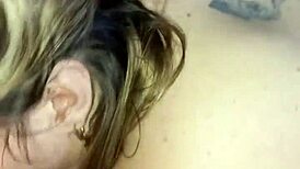 Latina slut deepthroats big black cock