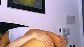 young neighbor seduces older in bedroom