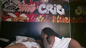 Rabuda experiences intense pleasure giving her ass, squirting on partner, and receiving cum inside, part 1 complete on red