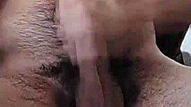 intense masturbation of monster cock by latina amateur