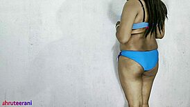Blue bikini part 5 - crossdressing by indian shemale