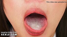 Show cum in mouth looping clip