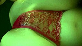 My roommate pulled my panties aside and fucked me hard in missionary