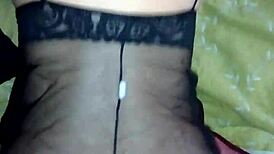 Mature Italian Teases in Lingerie with Big Cock