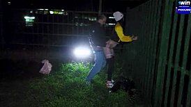 Outdoor Blowjob With Sexy Latina