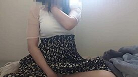 After coming home, I couldn't stop my urges, so I did sweet onani on the blanket... oops!