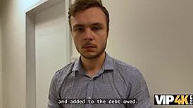 Busty Blonde Karina King Uses Big Fake Boobs To Pay Debt