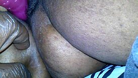 Sexual Ebony Bbw Plays With Her Hairy Pussy Using A Vibrator