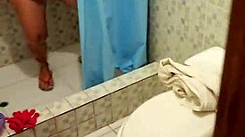 Did you see me getting a blowjob from my friend's mom in the shower?