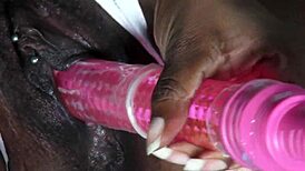 Ebony milf virgin explores solo masturbation in amateur setting