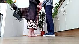 Fucking my curvy mother-in-law's big ass in doggy style 🍑