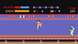 ranma engages in intense hentai game action