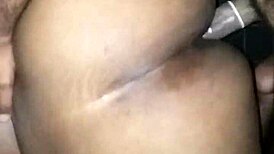 fucking big booty ebony milf in doggystyle position