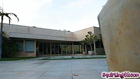 cadence lux gets her big tits pussy licked and fingered intensely by lesbian partner