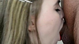 Sucks Cock With Beautiful Lips Passionately