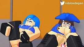 feeling the excitement in this roblox cumshot compilation