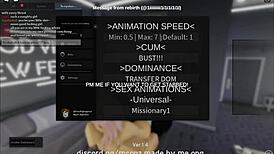 Intense fucking of cute catgirl in roblox condo with blowjob and doggystyle bent over