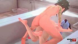 Genshin impact ganyu cosplay leads to steamed creampie in 3d hentai seduction