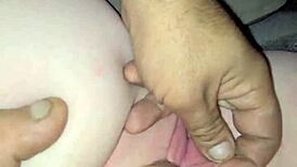 Outdoor Pillow Play Involves Ass, Pussy, And Tits Stimulation