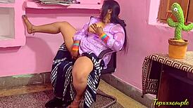 Indian bitch gets painful fuck in office backroom