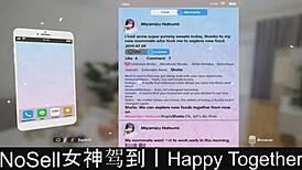 detailed dating game scene with happy couple part 02