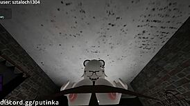 Big Black Cock Fucks Snowbunny Girl Unexpectedly in Roblox Condo