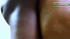 Teen sucks doctor's big black cock in hospital