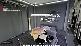 Intense fucking of cute catgirl in roblox condo with blowjob and doggystyle bent over