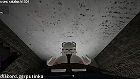 Big Black Cock Fucks Snowbunny Girl Unexpectedly in Roblox Condo