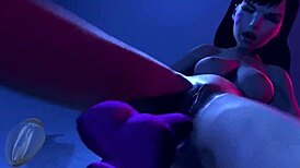 Night-Time Giantess Inserts Huge Toys in Anal Fetish Vore