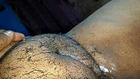 hubby shaves desi housewife's pussy at home