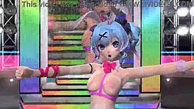 Hatsune Miku In Nude Bunny Costume. Full Nude Mod For Project Diva.