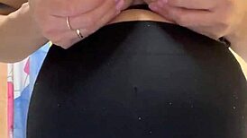 Slut Stepmom Flashes Milky Tits in Shower!