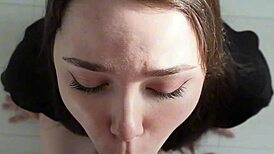 Hinting at sex to my roommate through a robot. She rides my cock in dorm.