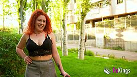 Busty Spanish Redhead Lidia Crespo Rides Big Cock In Cowgirl