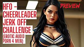 Olen cheerleader, joka saa sinut kusettaan kovaa tässä runkkauskilpailussa