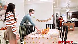 what's for dinner in this close family celebration?