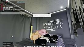 Intense fucking of cute catgirl in roblox condo with blowjob and doggystyle bent over