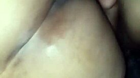 fucking big booty ebony milf in doggystyle position