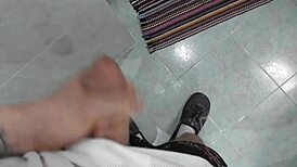 this hot stepmom in the shower got me jerking off watching her big tits