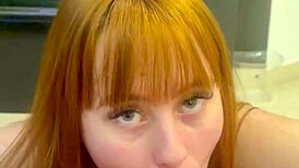 redhead neighbor gets cock as birthday gift from guy next door