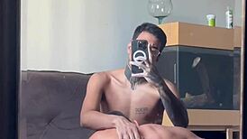 Brazilian muscular passive gives ass to hairy fat black guy intensely.