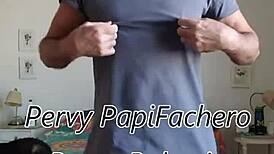 Pervy Papifachero Rubs Daddy Boner Bulge In N2n Shorts And Pink Thong Bulge To Stay Warm In Winter