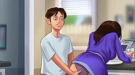 Intense Creampie With Stepmother