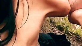 brunette latina gets outdoor doggystyle from stranger who watched her for days