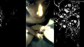 Amateur shemale khora self masturbates on webcam.