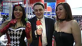 Two Mexican girls in a video