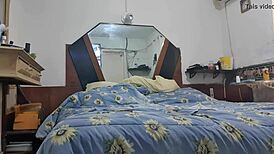 Latina Webcam Babe Cums with Farmer After Making Him Cum